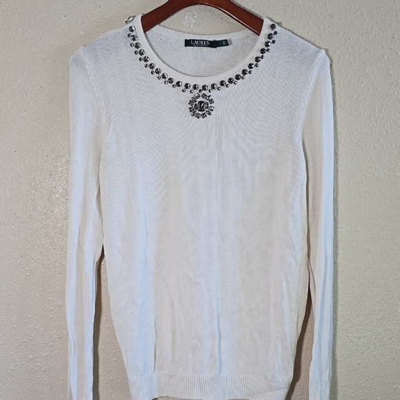 Ralph Lauren Sweaters - Ralph Lauren White Sweater Top